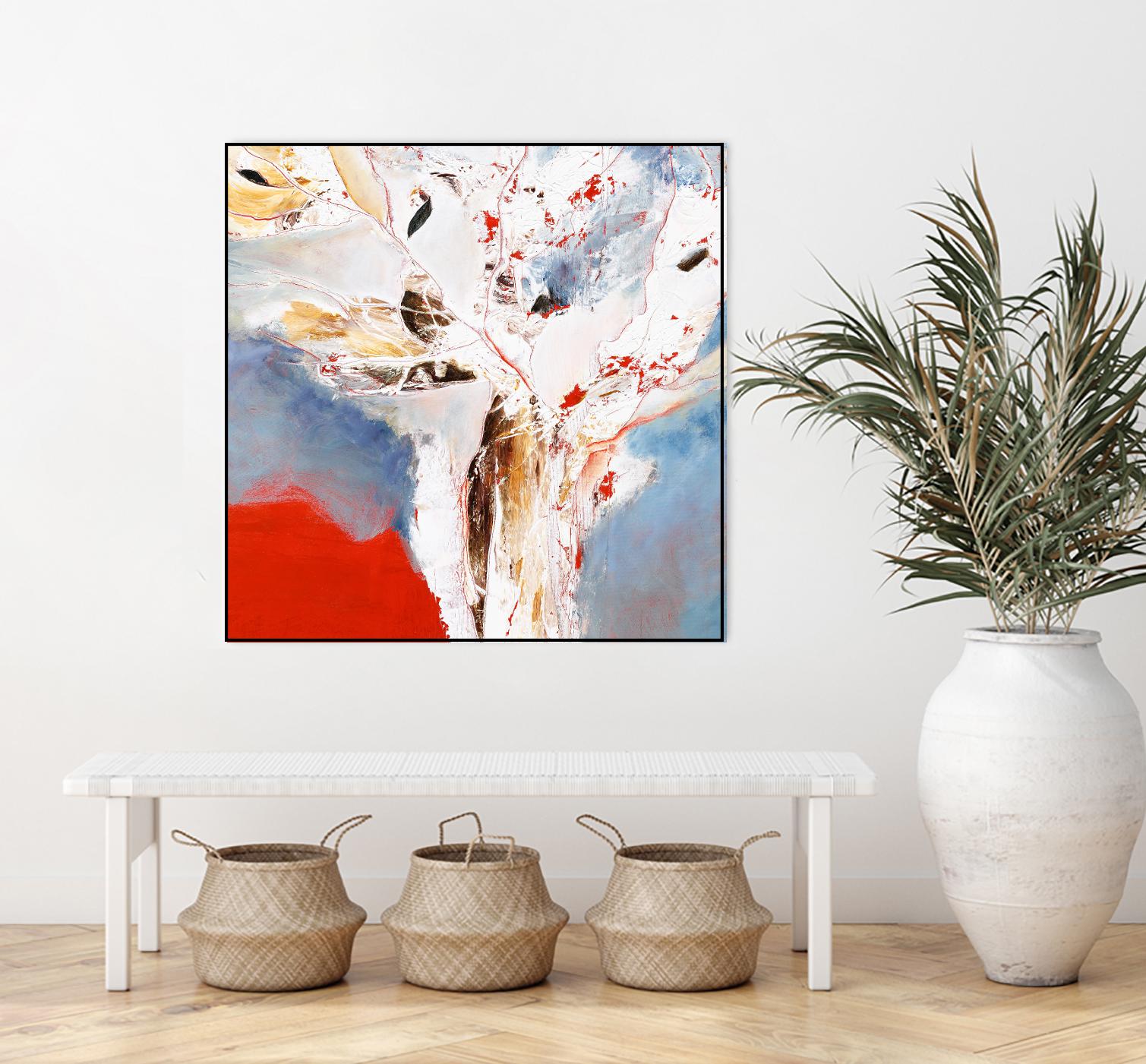 Salsa by Kathleen Cloutier on GIANT ART - red abstract