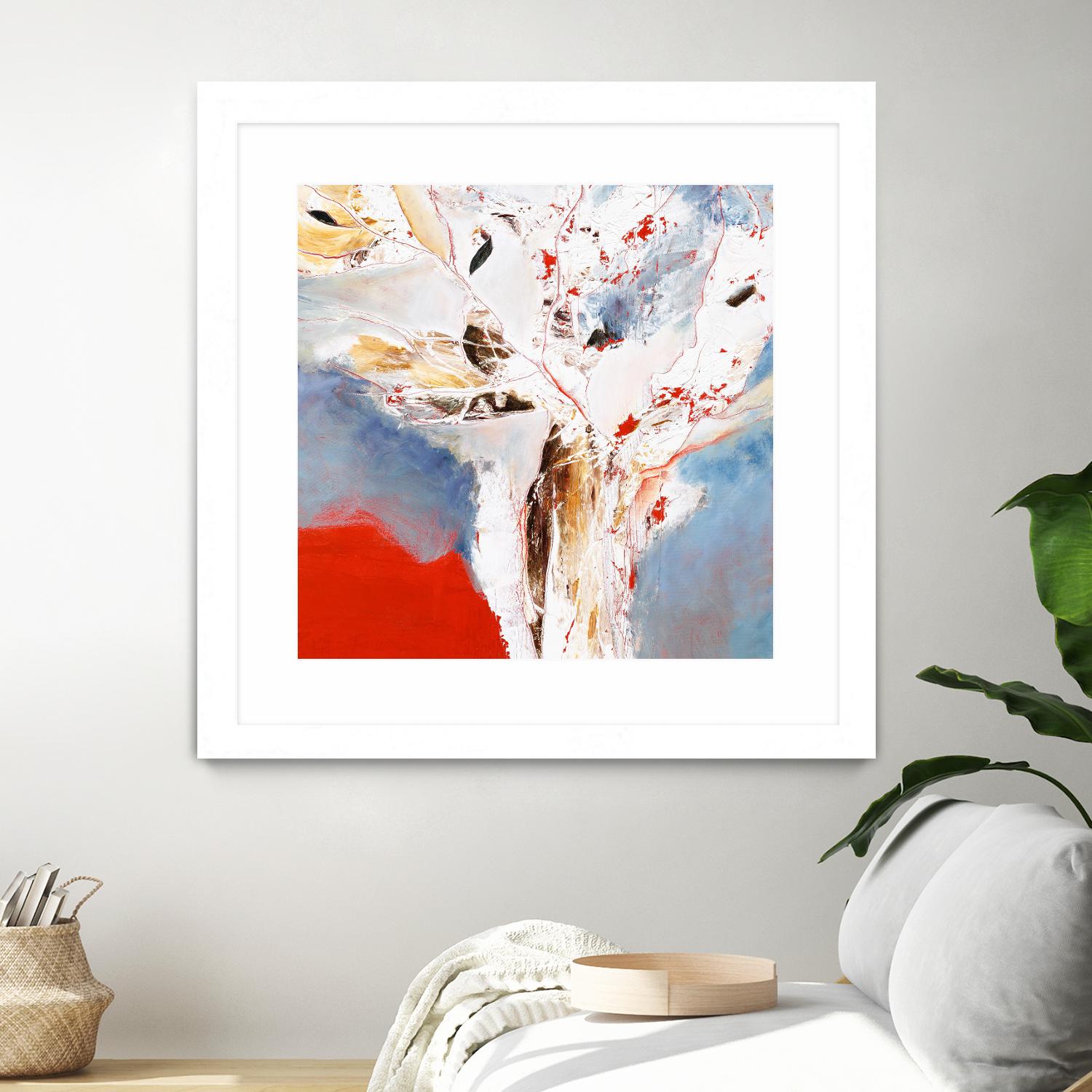 Salsa by Kathleen Cloutier on GIANT ART - red abstract