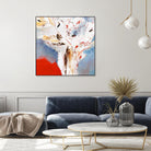 Salsa by Kathleen Cloutier on GIANT ART - red abstract