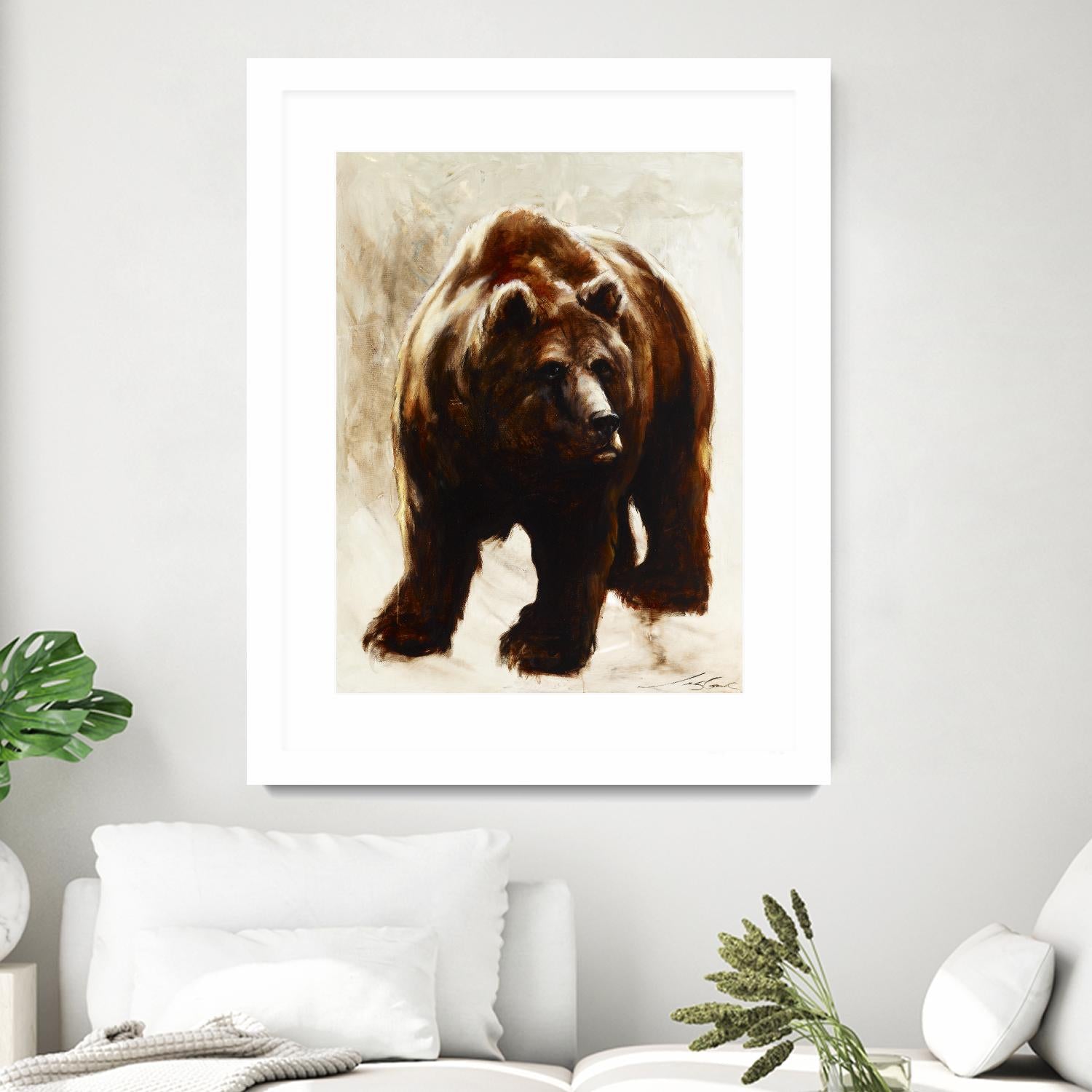 Après un long sommeil by Marie Andrée Leblond on GIANT ART - beige animals grizzly