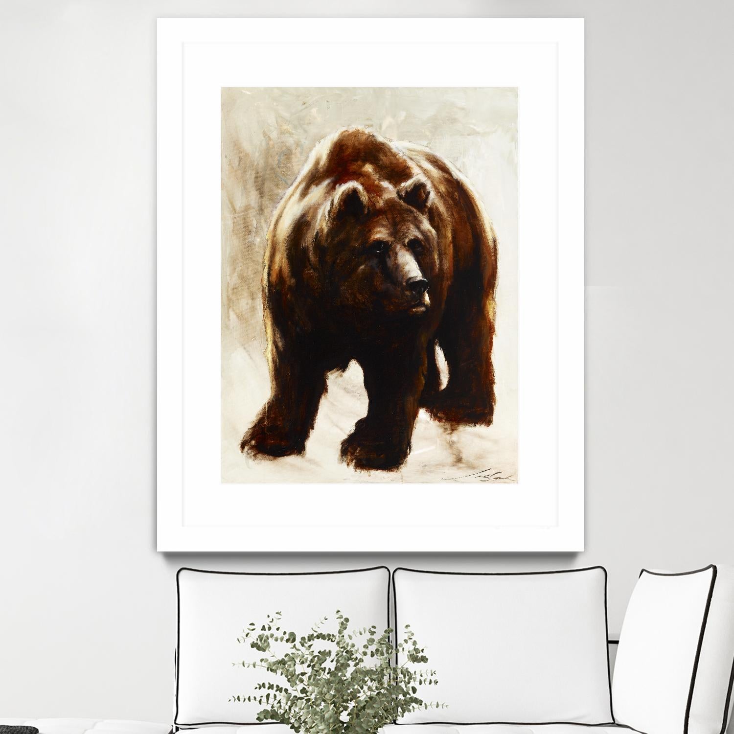 Après un long sommeil by Marie Andrée Leblond on GIANT ART - beige animals grizzly