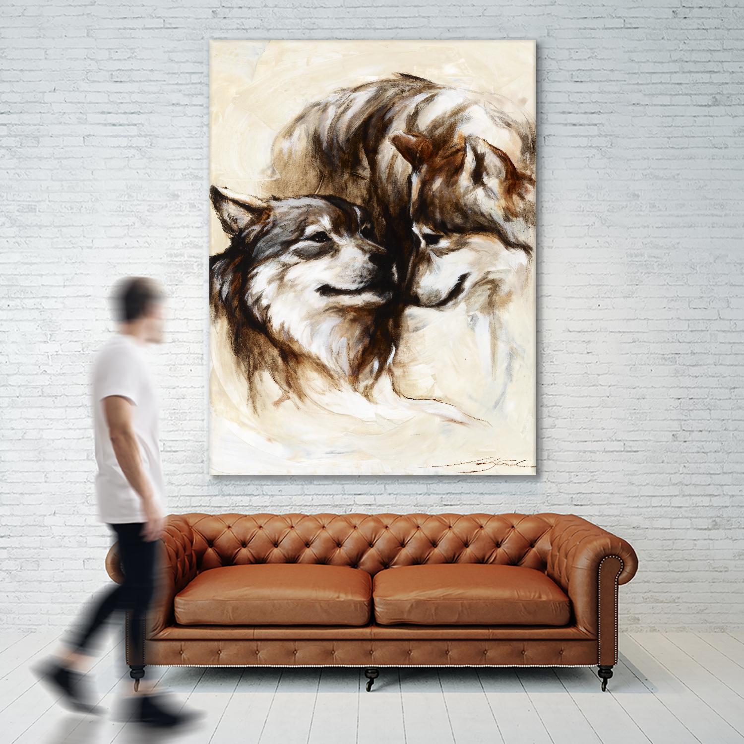 Le régne by Marie Andrée Leblond on GIANT ART - white animals