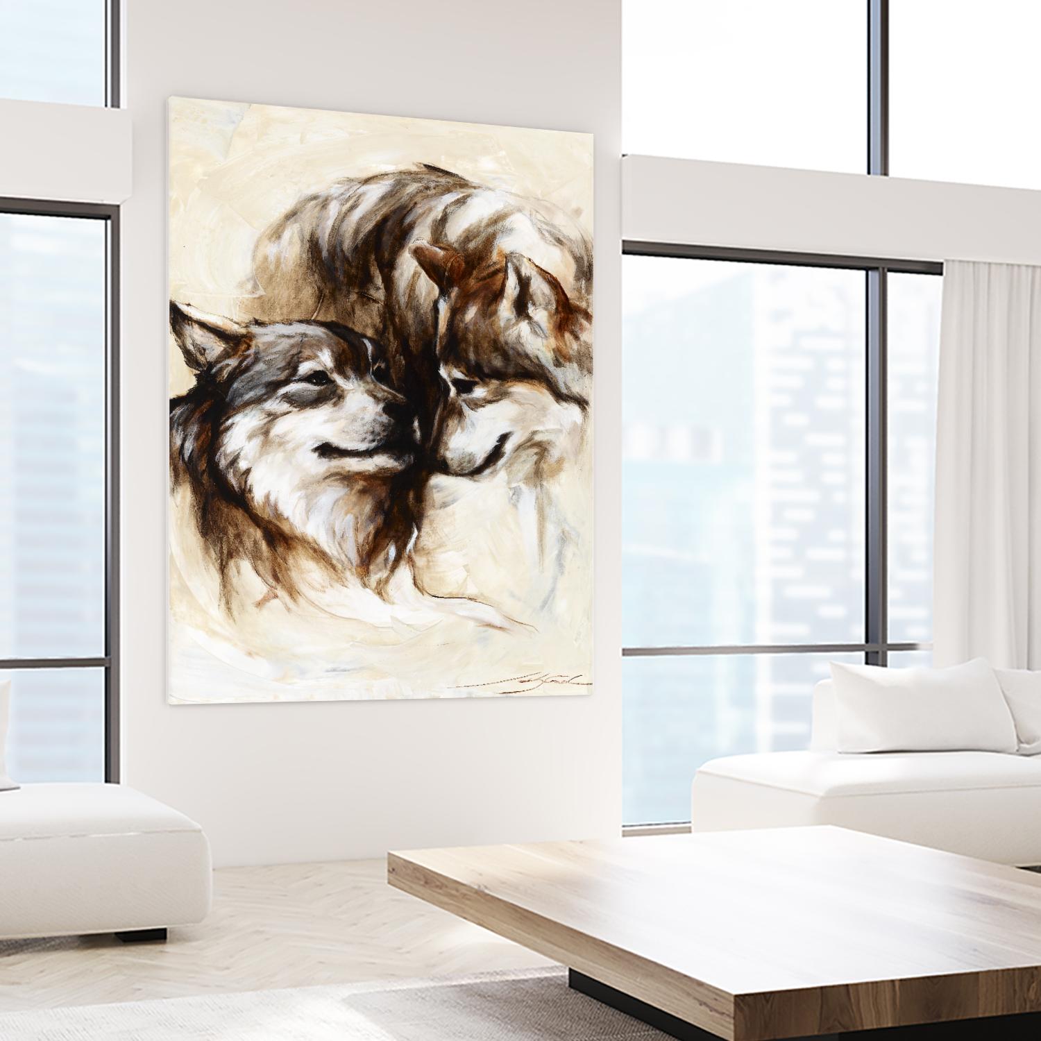 Le régne by Marie Andrée Leblond on GIANT ART - white animals