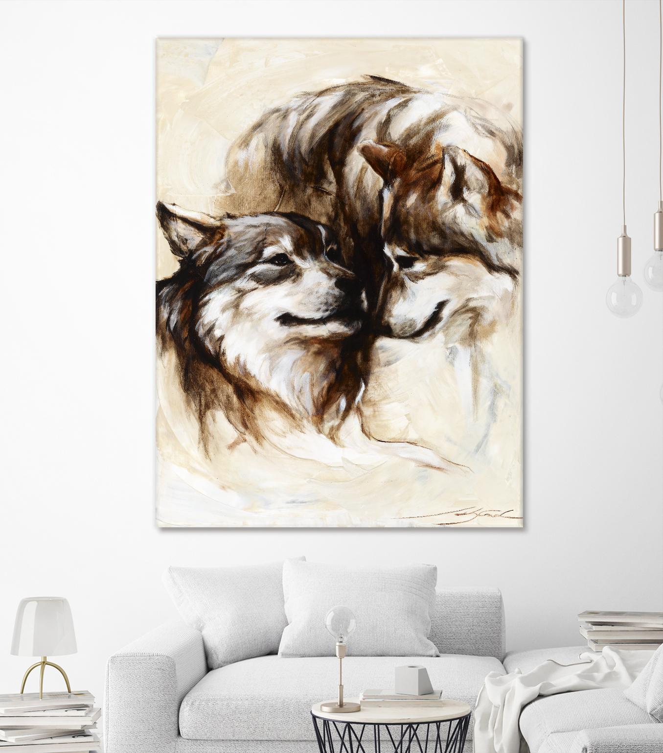 Le régne by Marie Andrée Leblond on GIANT ART - white animals