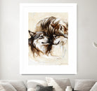 Le régne by Marie Andrée Leblond on GIANT ART - white animals loups