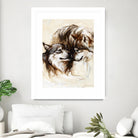 Le régne by Marie Andrée Leblond on GIANT ART - white animals loups