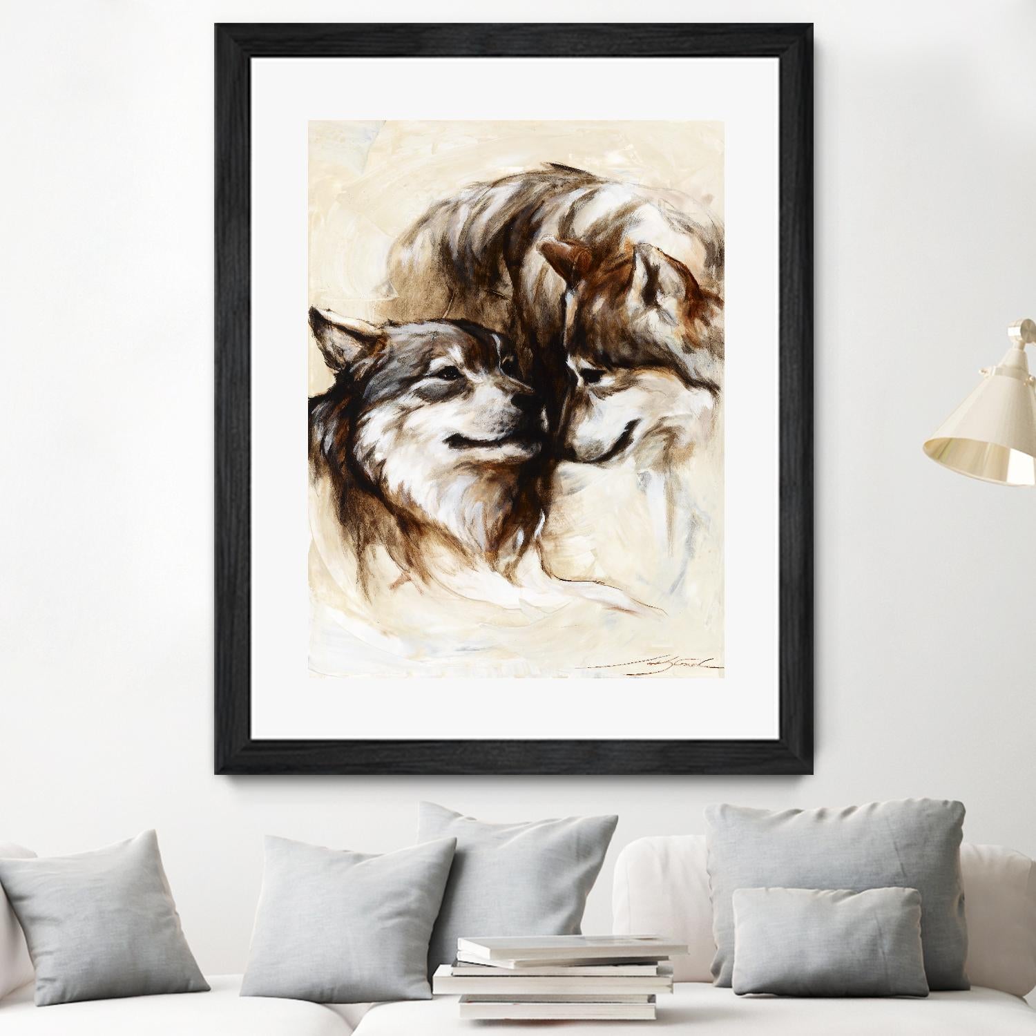 Le régne by Marie Andrée Leblond on GIANT ART - white animals loups