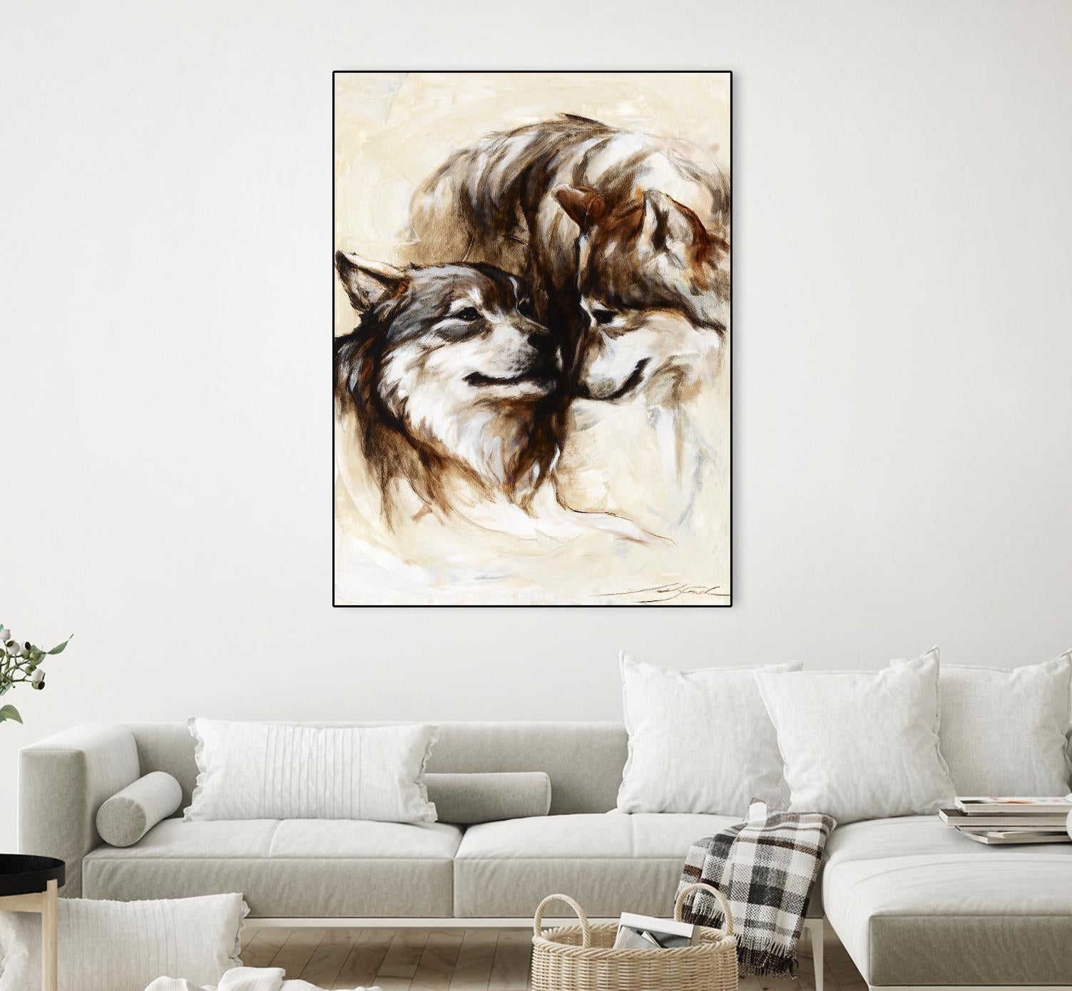 Le régne by Marie Andrée Leblond on GIANT ART - white animals