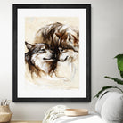 Le régne by Marie Andrée Leblond on GIANT ART - white animals loups