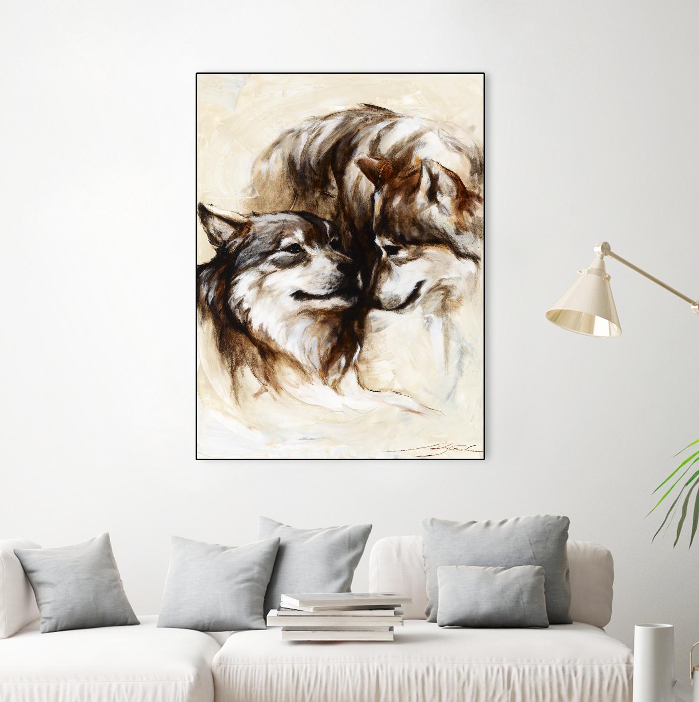 Le régne by Marie Andrée Leblond on GIANT ART - white animals