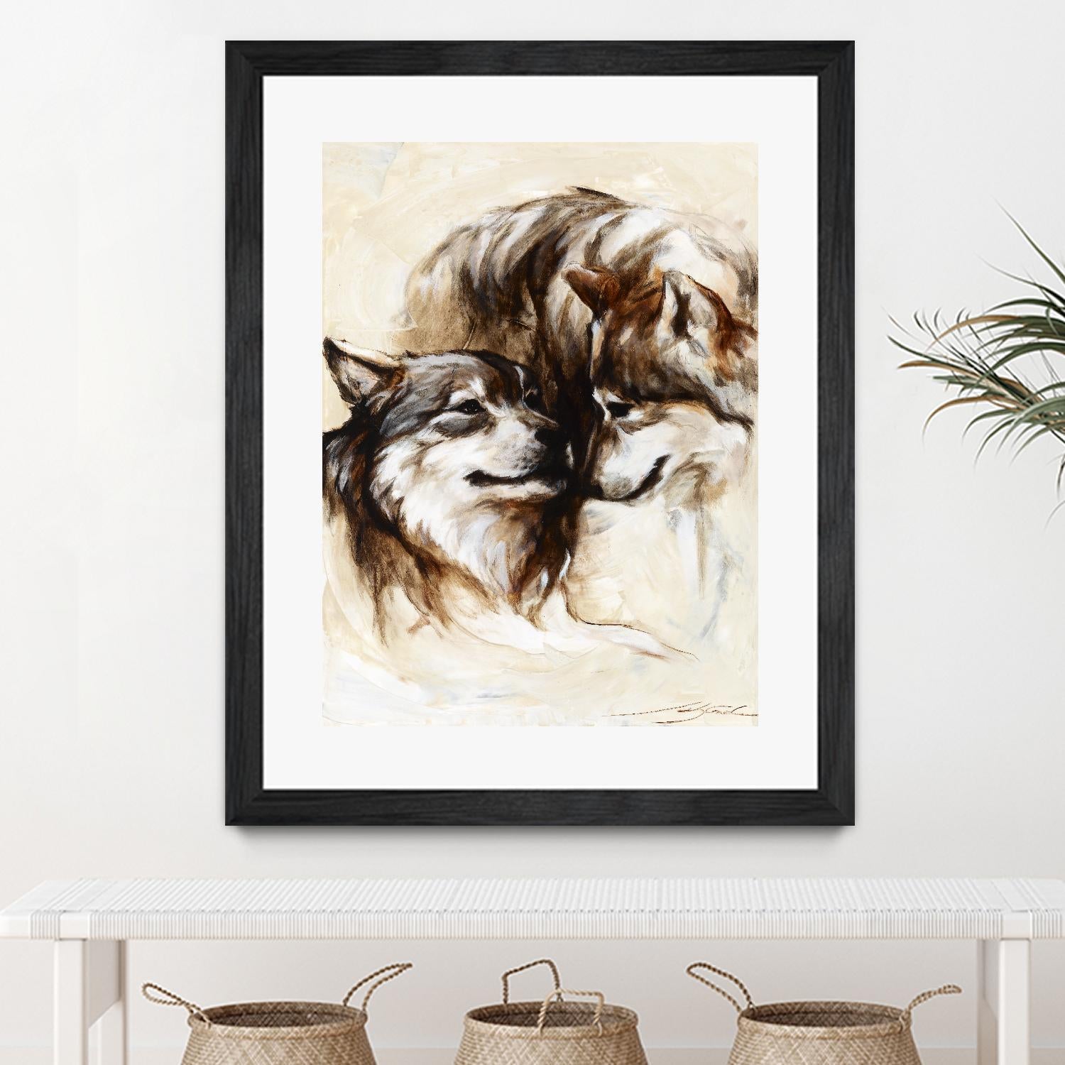 Le régne by Marie Andrée Leblond on GIANT ART - white animals loups