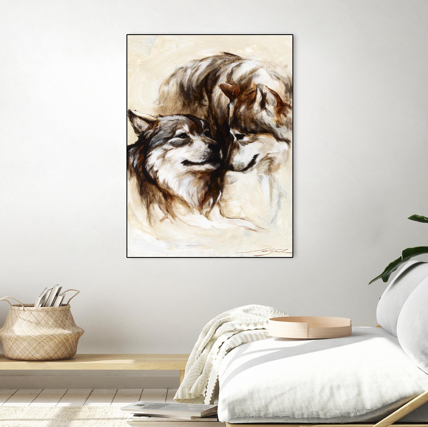 Le régne by Marie Andrée Leblond on GIANT ART - white animals