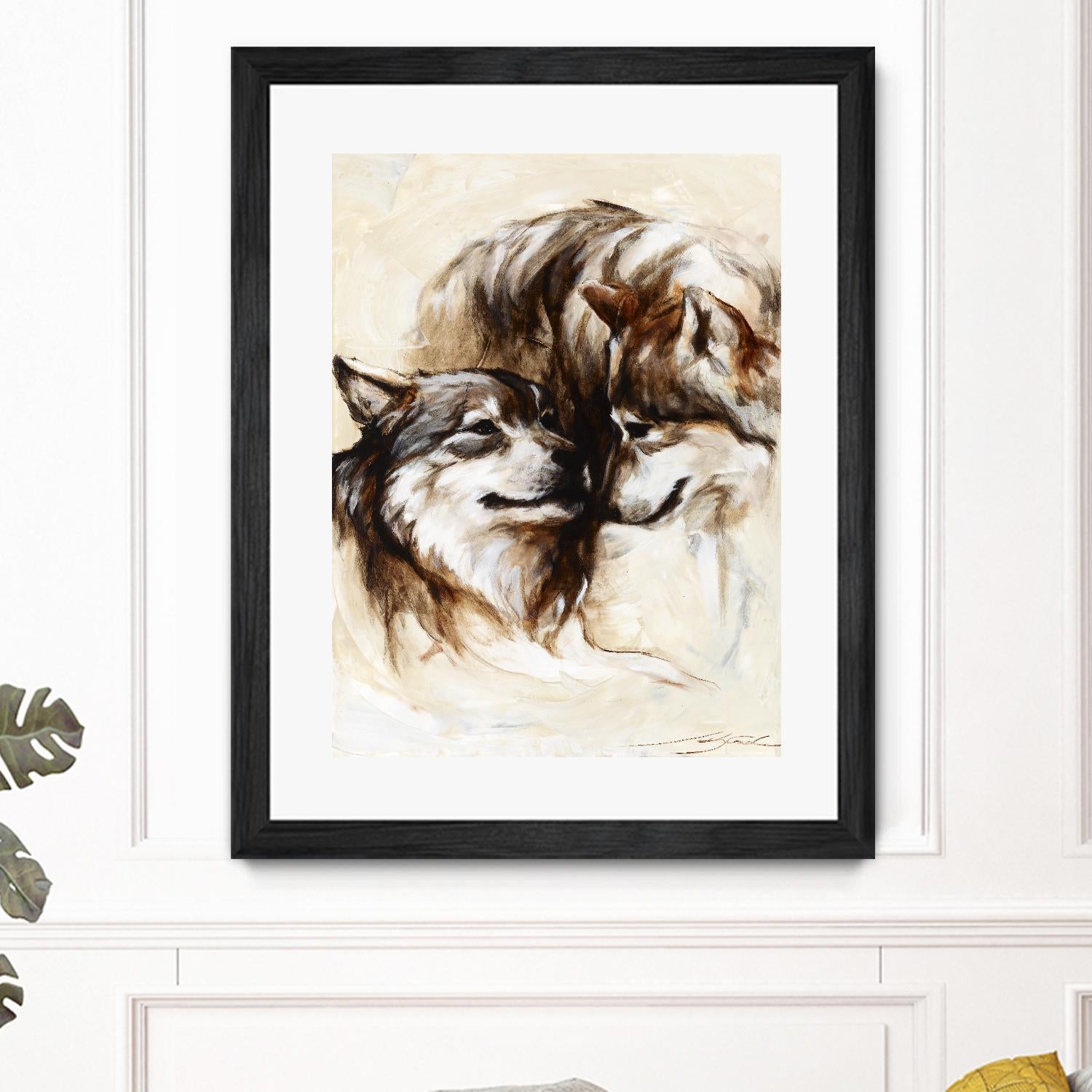 Le régne by Marie Andrée Leblond on GIANT ART - white animals loups