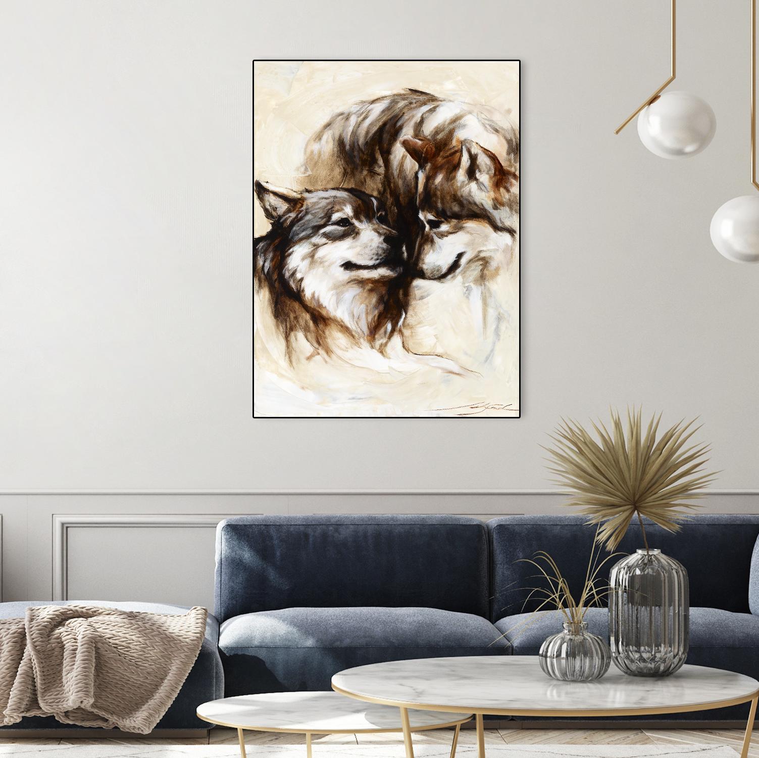 Le régne by Marie Andrée Leblond on GIANT ART - white animals