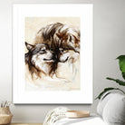 Le régne by Marie Andrée Leblond on GIANT ART - white animals loups