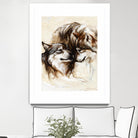 Le régne by Marie Andrée Leblond on GIANT ART - white animals loups