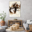 Le régne by Marie Andrée Leblond on GIANT ART - white animals