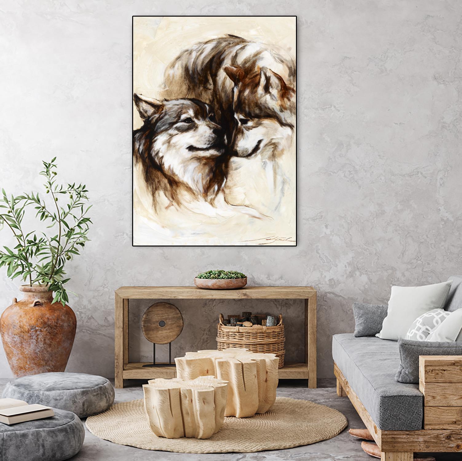 Le régne by Marie Andrée Leblond on GIANT ART - white animals