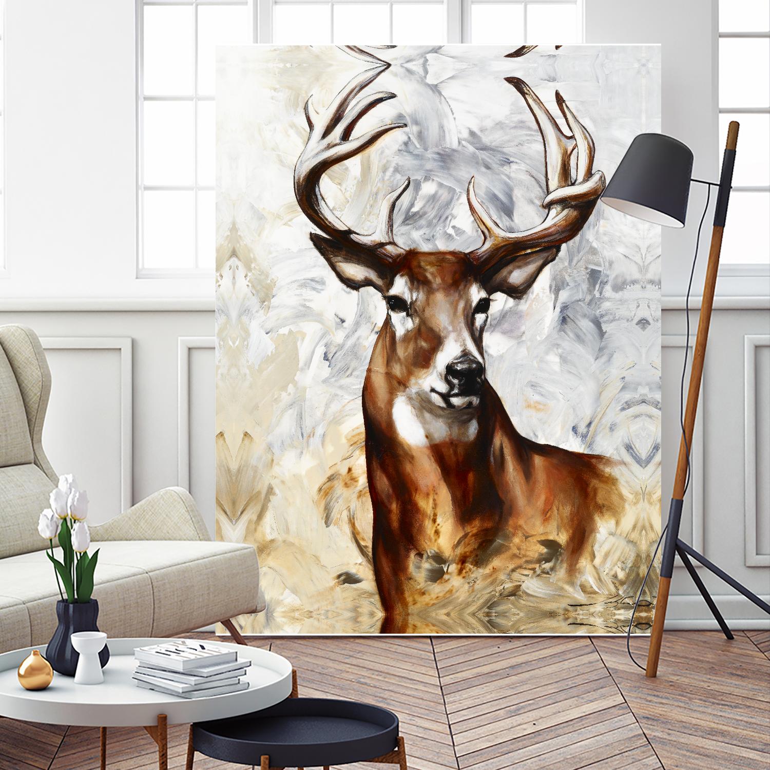 Majesté by Marie Andrée Leblond on GIANT ART - grey animals