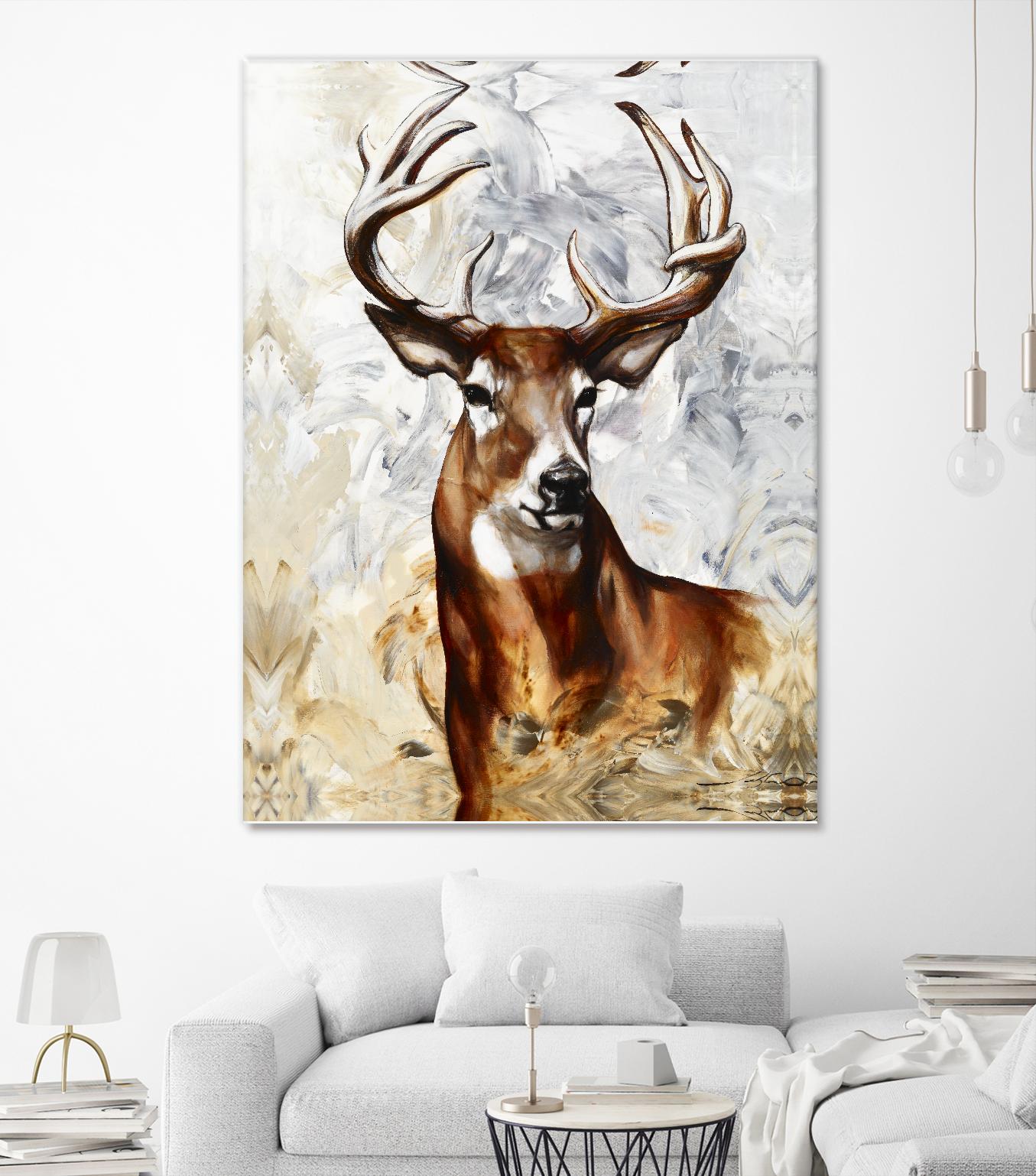 Majesté by Marie Andrée Leblond on GIANT ART - grey animals