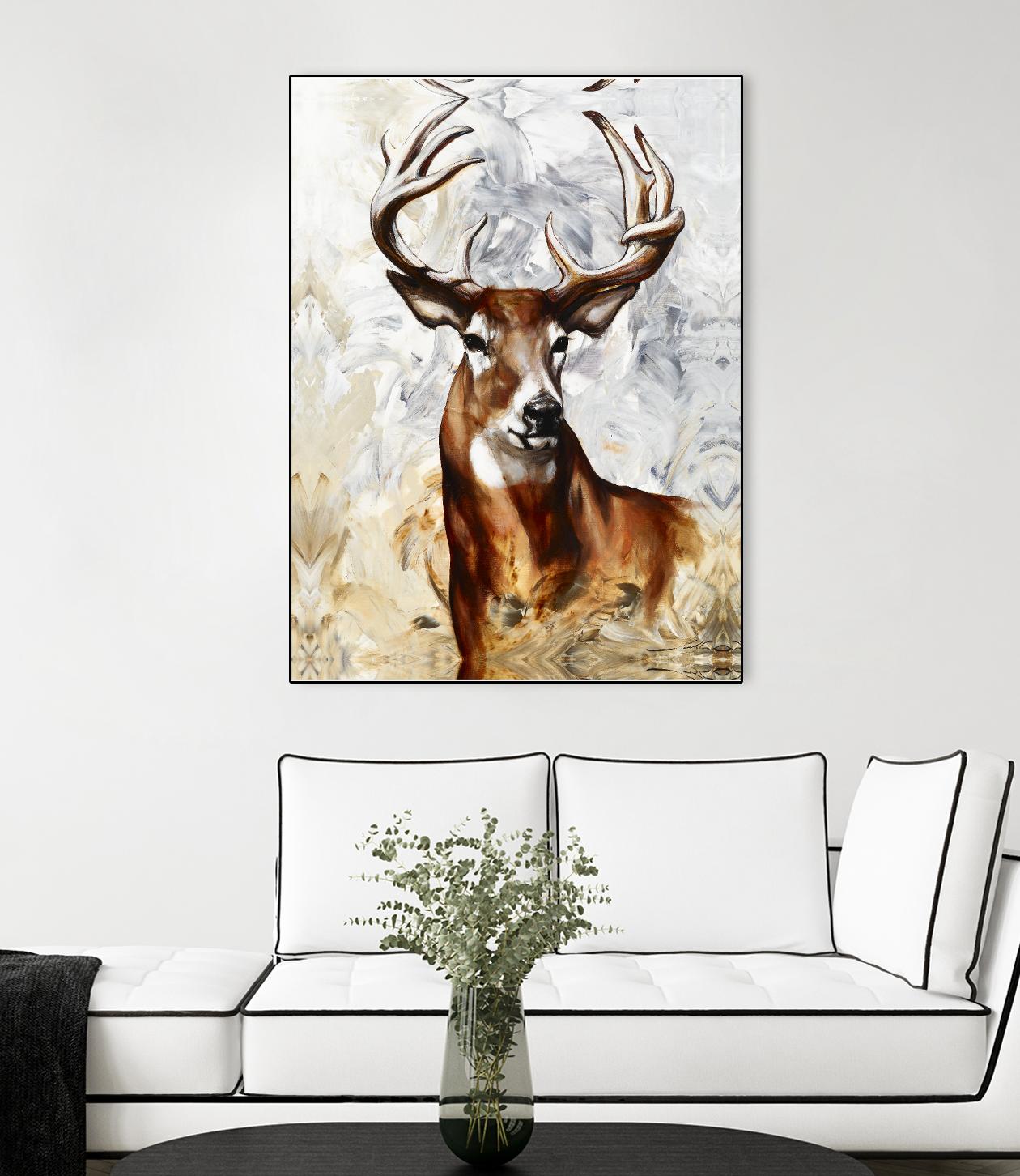 Majesté by Marie Andrée Leblond on GIANT ART - grey animals