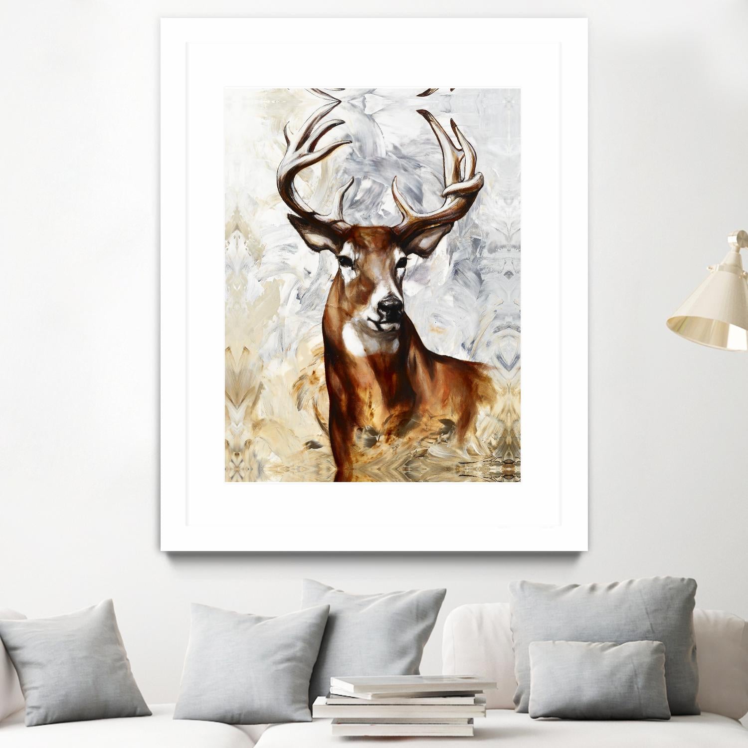Majesté by Marie Andrée Leblond on GIANT ART - brown animals deer