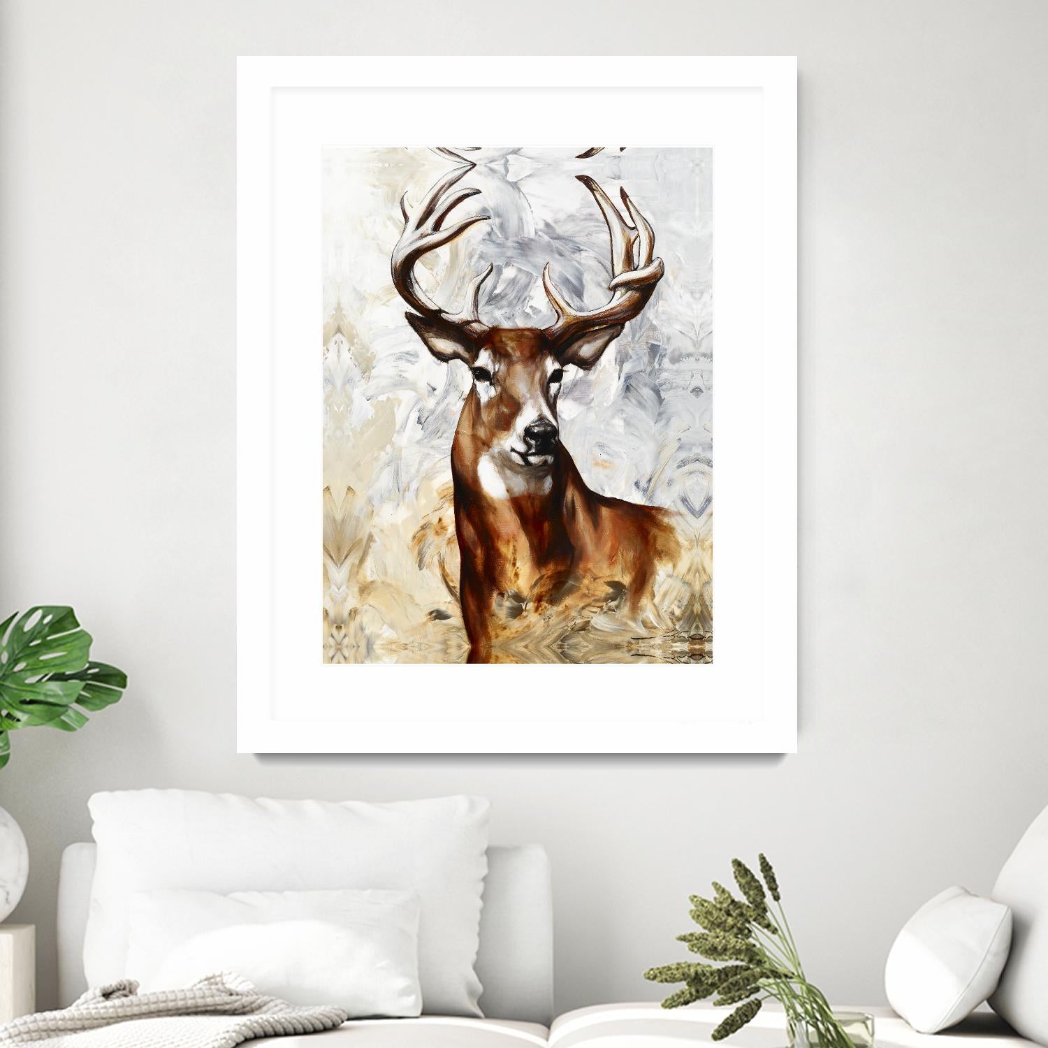 Majesté by Marie Andrée Leblond on GIANT ART - brown animals deer