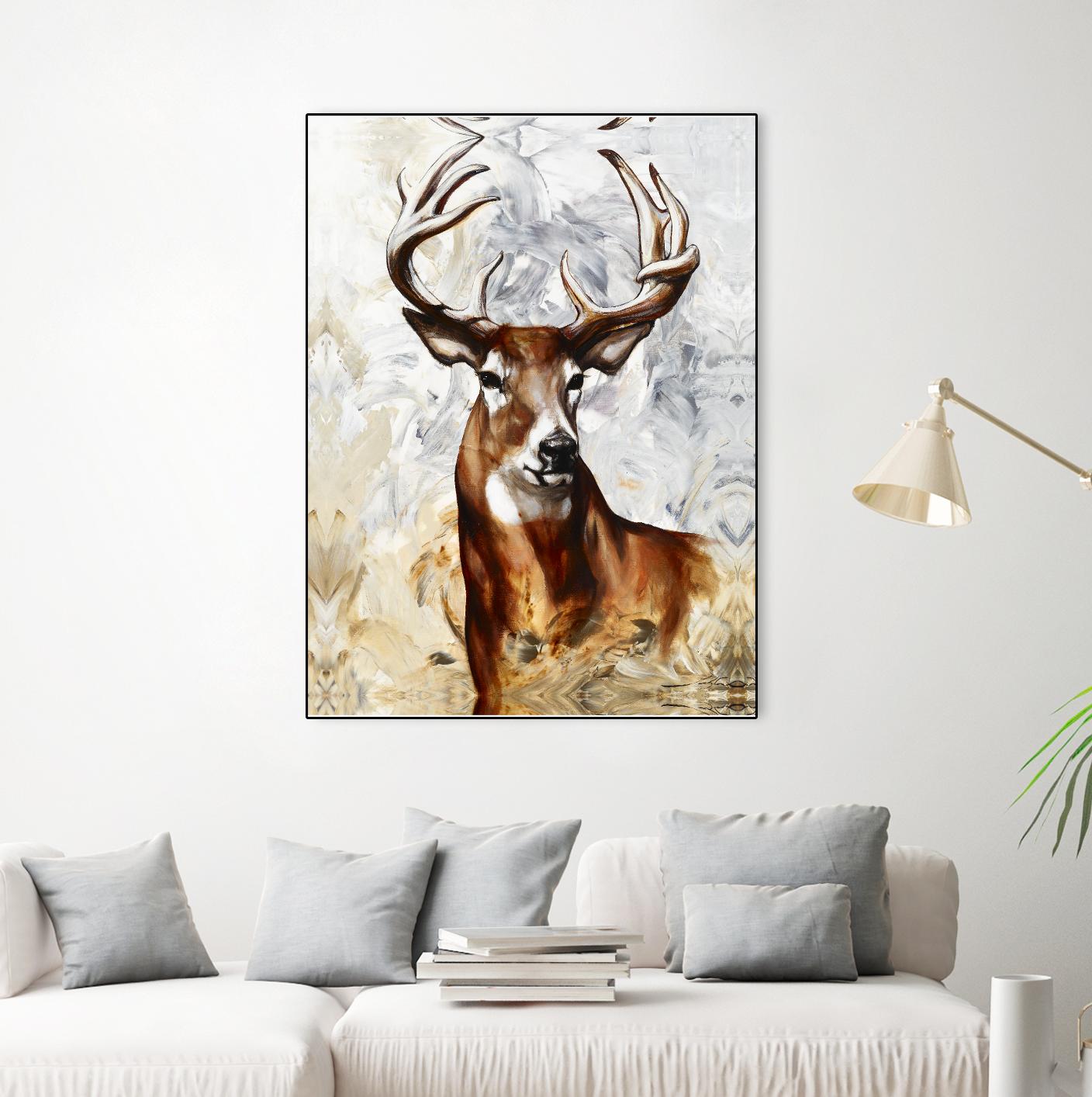 Majesté by Marie Andrée Leblond on GIANT ART - grey animals