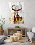 Majesté by Marie Andrée Leblond on GIANT ART - brown animals deer