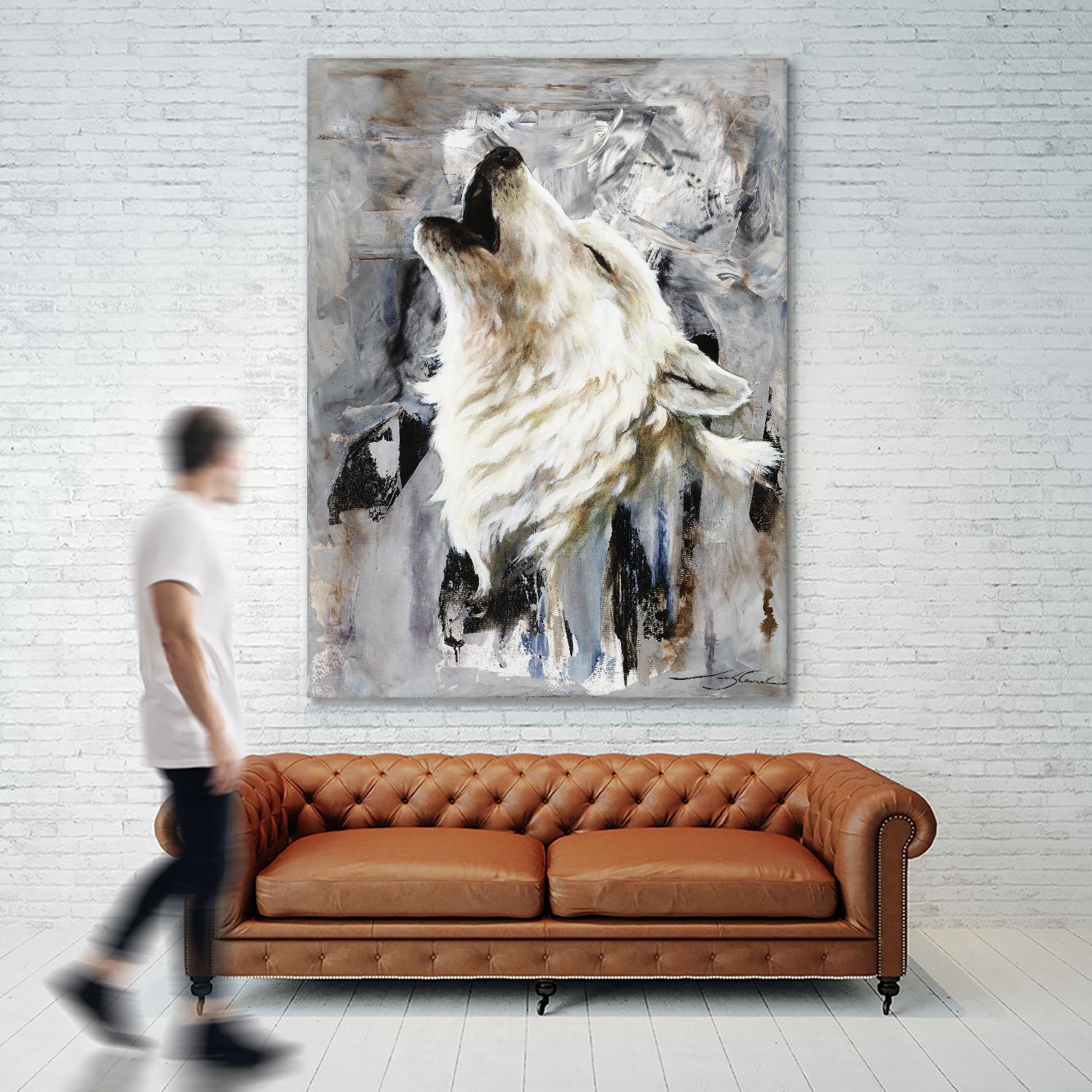 Glacier by Marie Andrée Leblond on GIANT ART - white animals