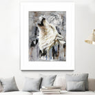 Glacier by Marie Andrée Leblond on GIANT ART - white animals artistes du québec