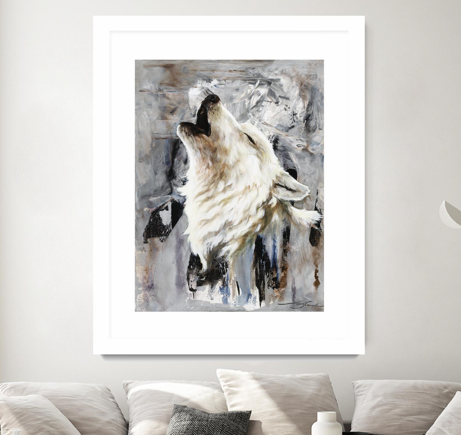 Glacier by Marie Andrée Leblond on GIANT ART - white animals artistes du québec