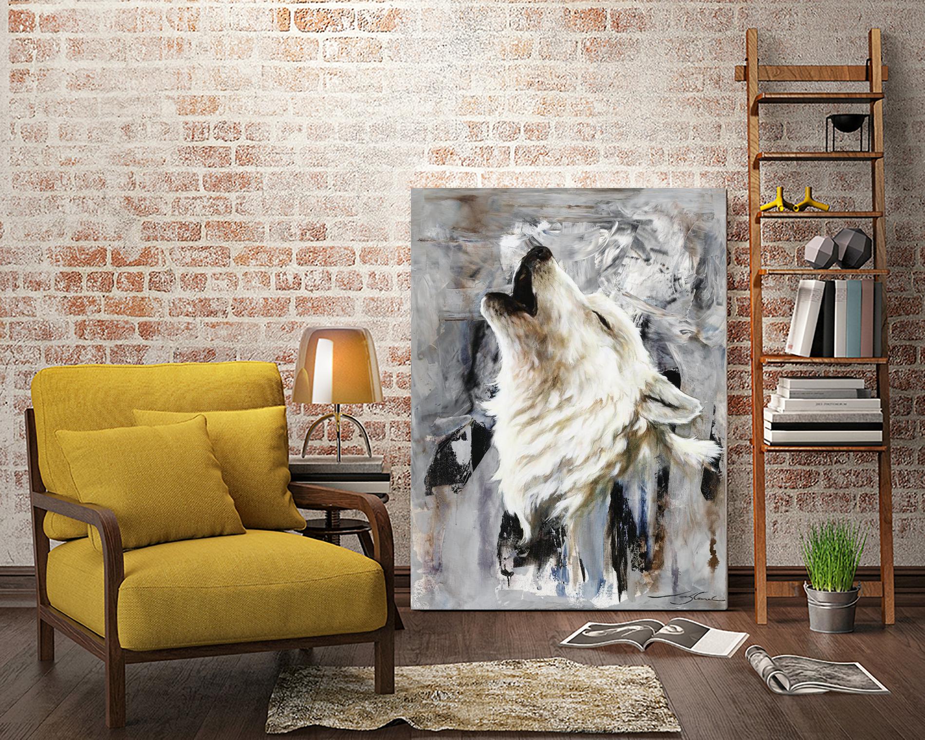 Glacier by Marie Andrée Leblond on GIANT ART - white animals artistes du québec