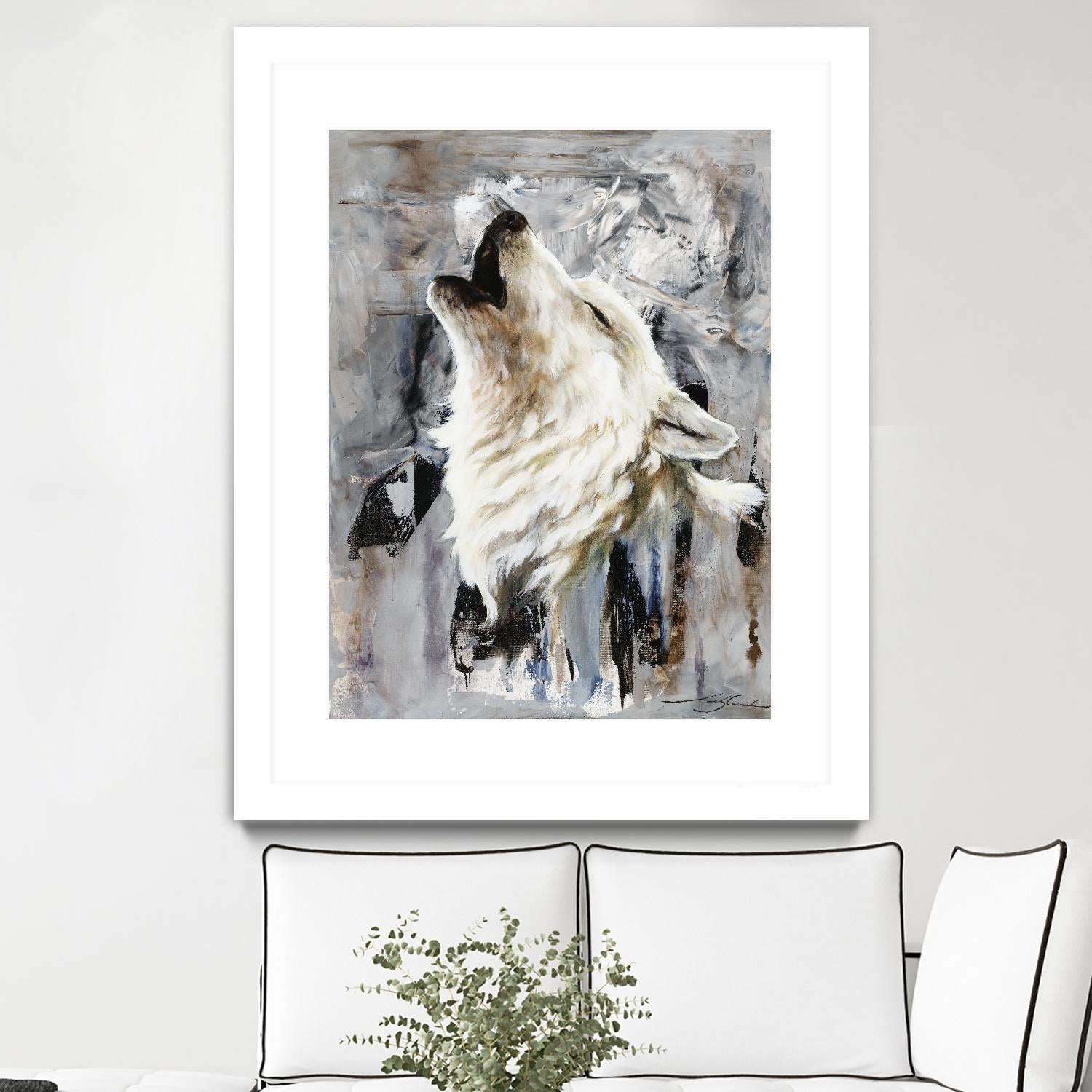 Glacier by Marie Andrée Leblond on GIANT ART - white animals artistes du québec