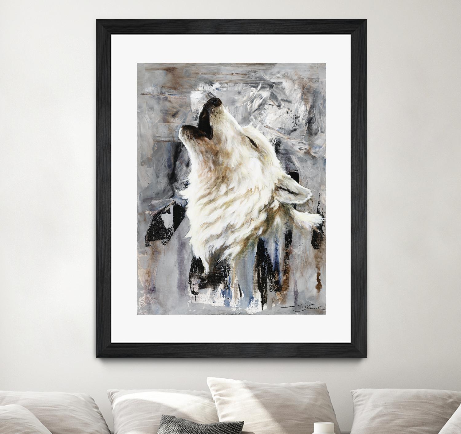 Glacier by Marie Andrée Leblond on GIANT ART - white animals artistes du québec