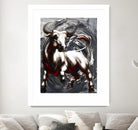 Deadline by Marie Andrée Leblond on GIANT ART - white animals taureau