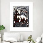 Deadline by Marie Andrée Leblond on GIANT ART - white animals taureau