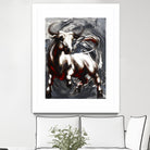 Deadline by Marie Andrée Leblond on GIANT ART - white animals taureau