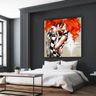 Flame by Marie Andrée Leblond on GIANT ART - orange men and women