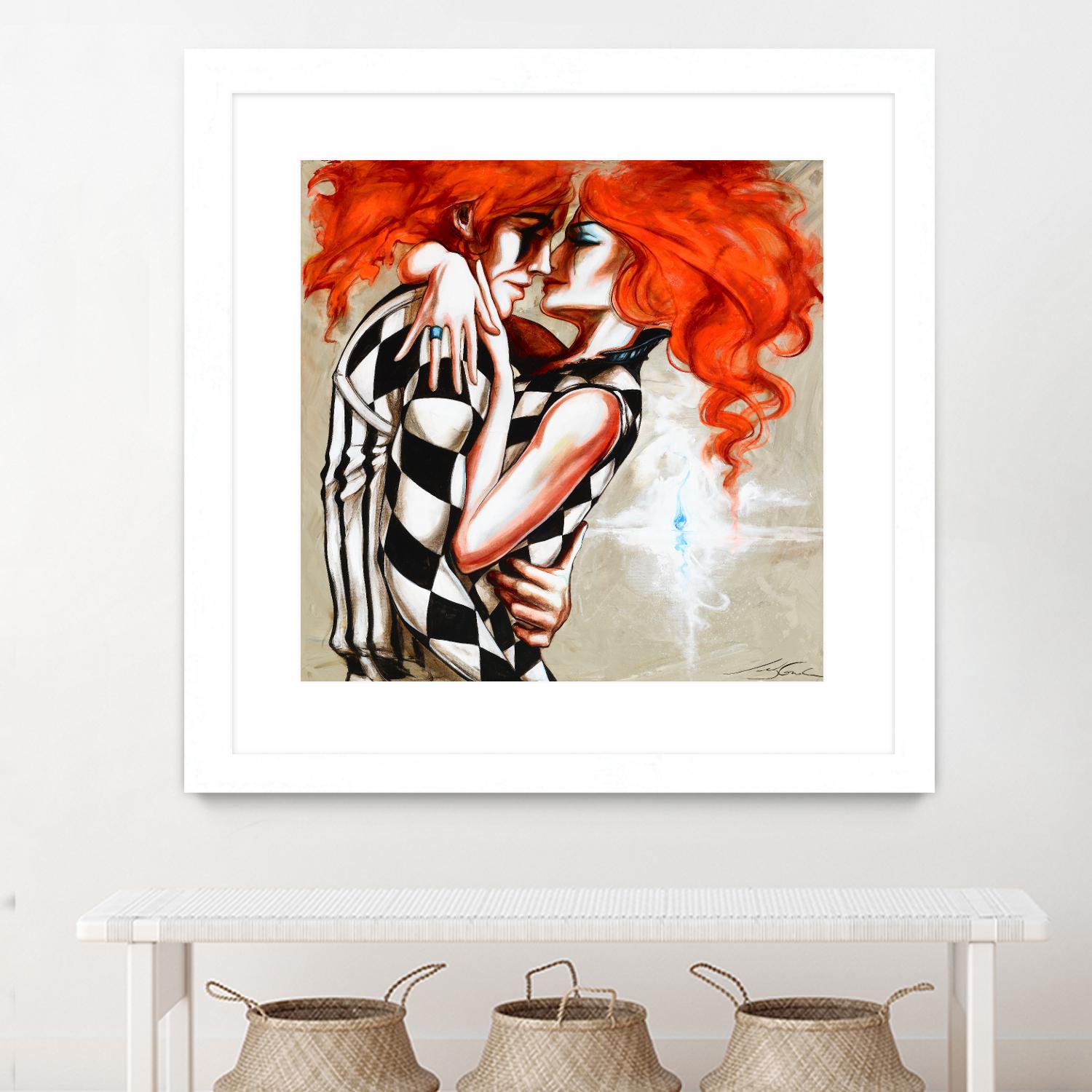 Flame by Marie Andrée Leblond on GIANT ART - orange men and women