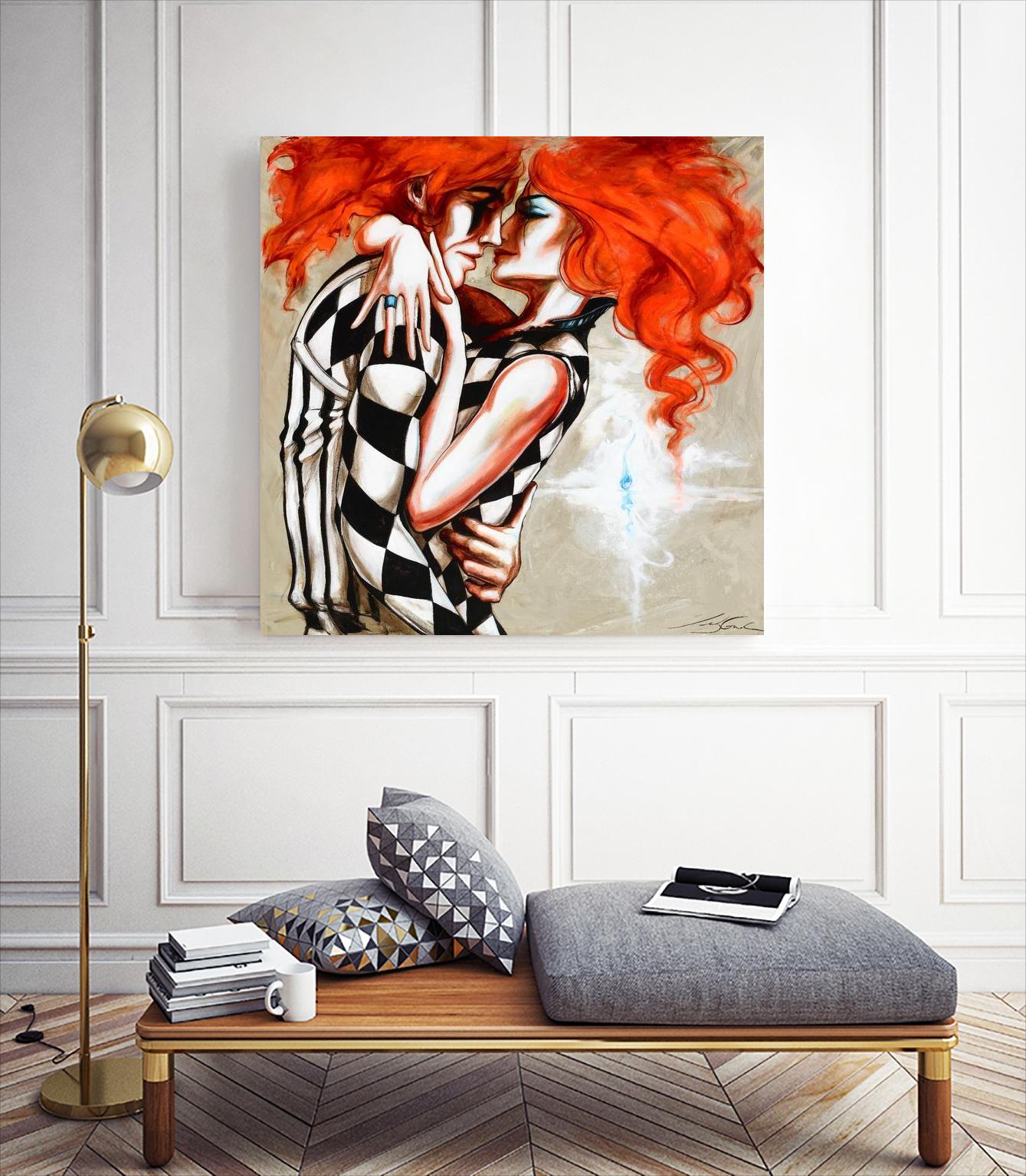 Flame by Marie Andrée Leblond on GIANT ART - orange men and women artistes du québec