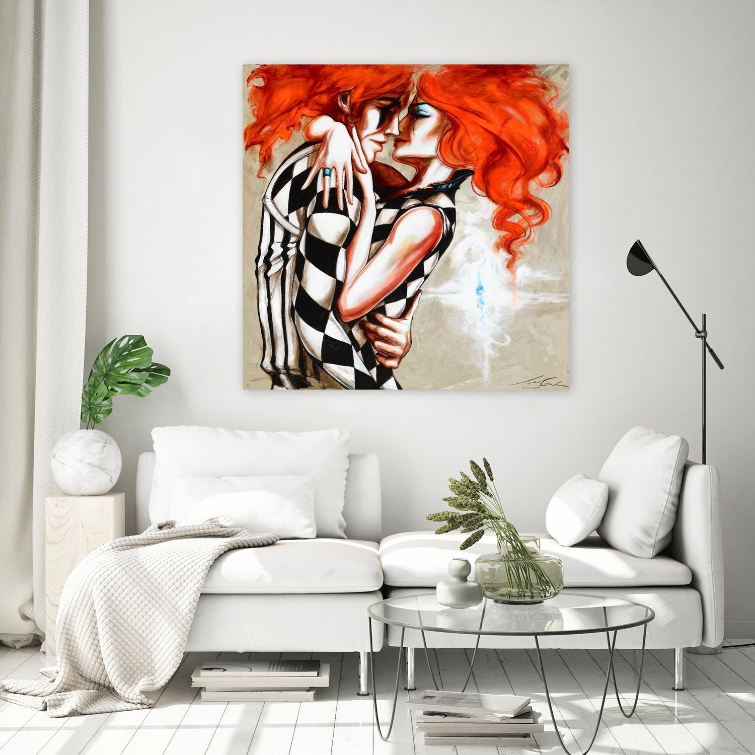 Flame by Marie Andrée Leblond on GIANT ART - orange men and women artistes du québec