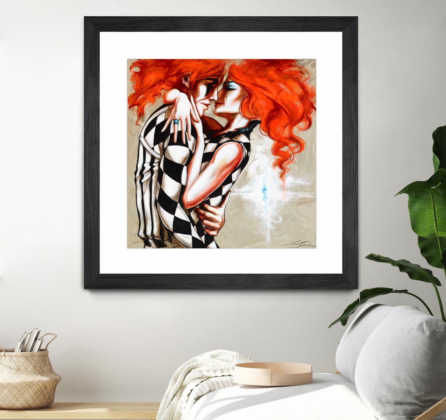 Flame by Marie Andrée Leblond on GIANT ART - orange men and women