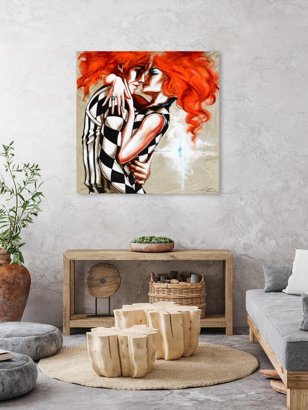 Flame by Marie Andrée Leblond on GIANT ART - orange men and women artistes du québec