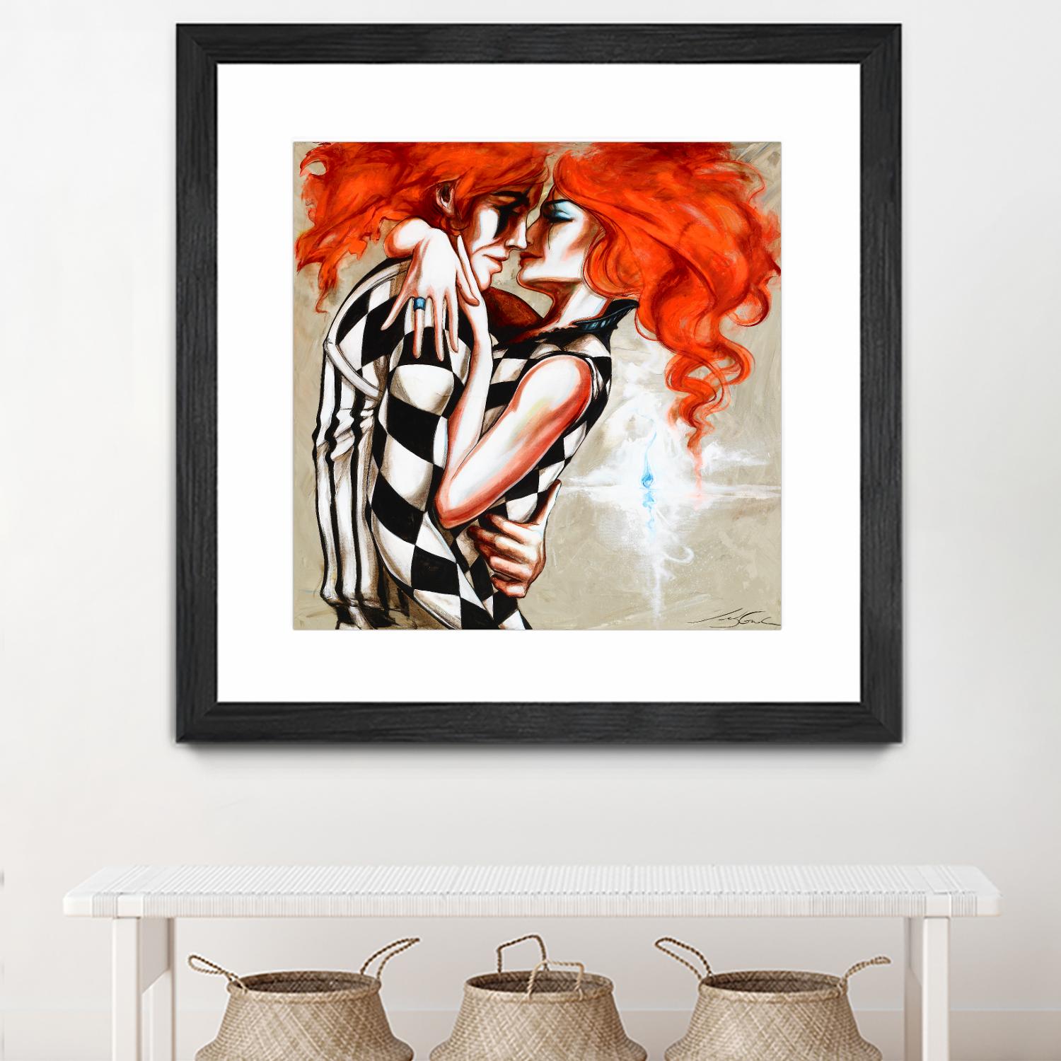 Flame by Marie Andrée Leblond on GIANT ART - orange men and women