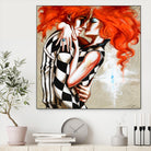 Flame by Marie Andrée Leblond on GIANT ART - orange men and women