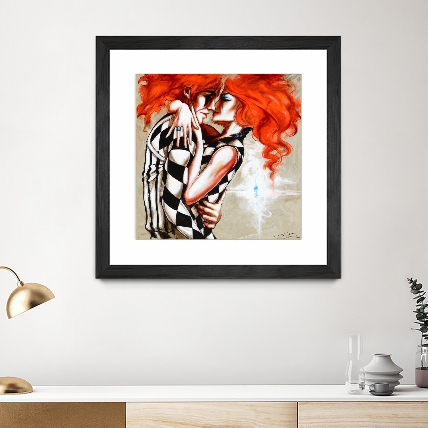 Flame by Marie Andrée Leblond on GIANT ART - orange men and women