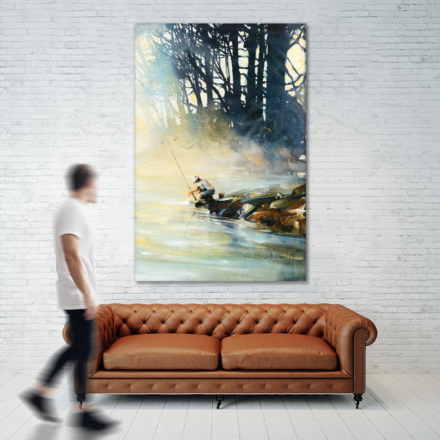 Ensemble by Roland Palmaerts on GIANT ART - blue landscape