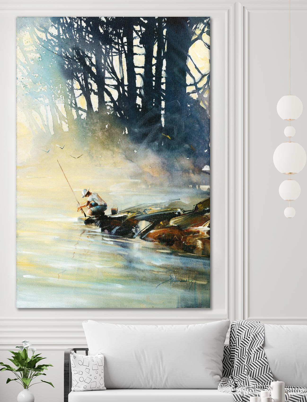 Ensemble by Roland Palmaerts on GIANT ART - blue landscape