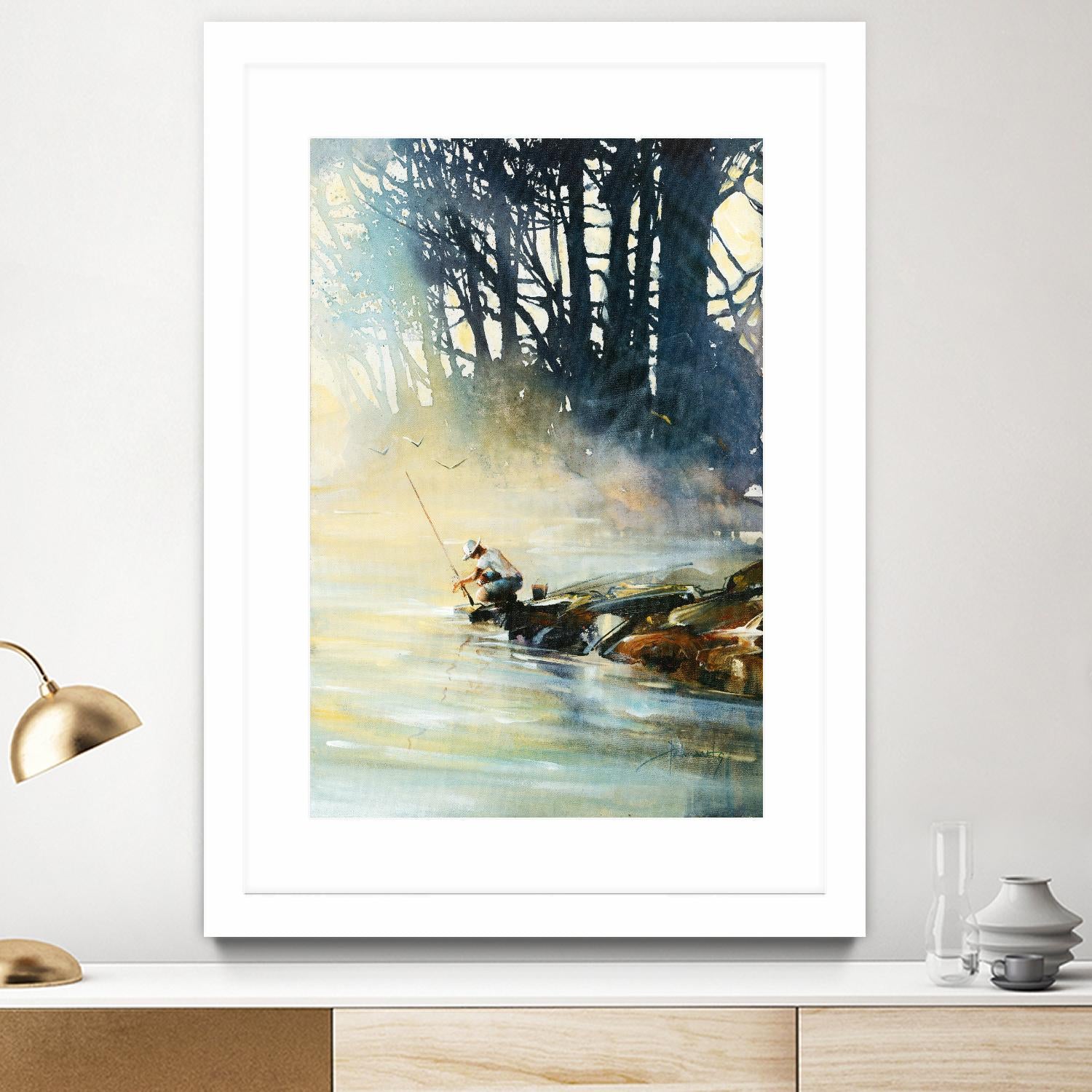 Ensemble by Roland Palmaerts on GIANT ART - blue landscape